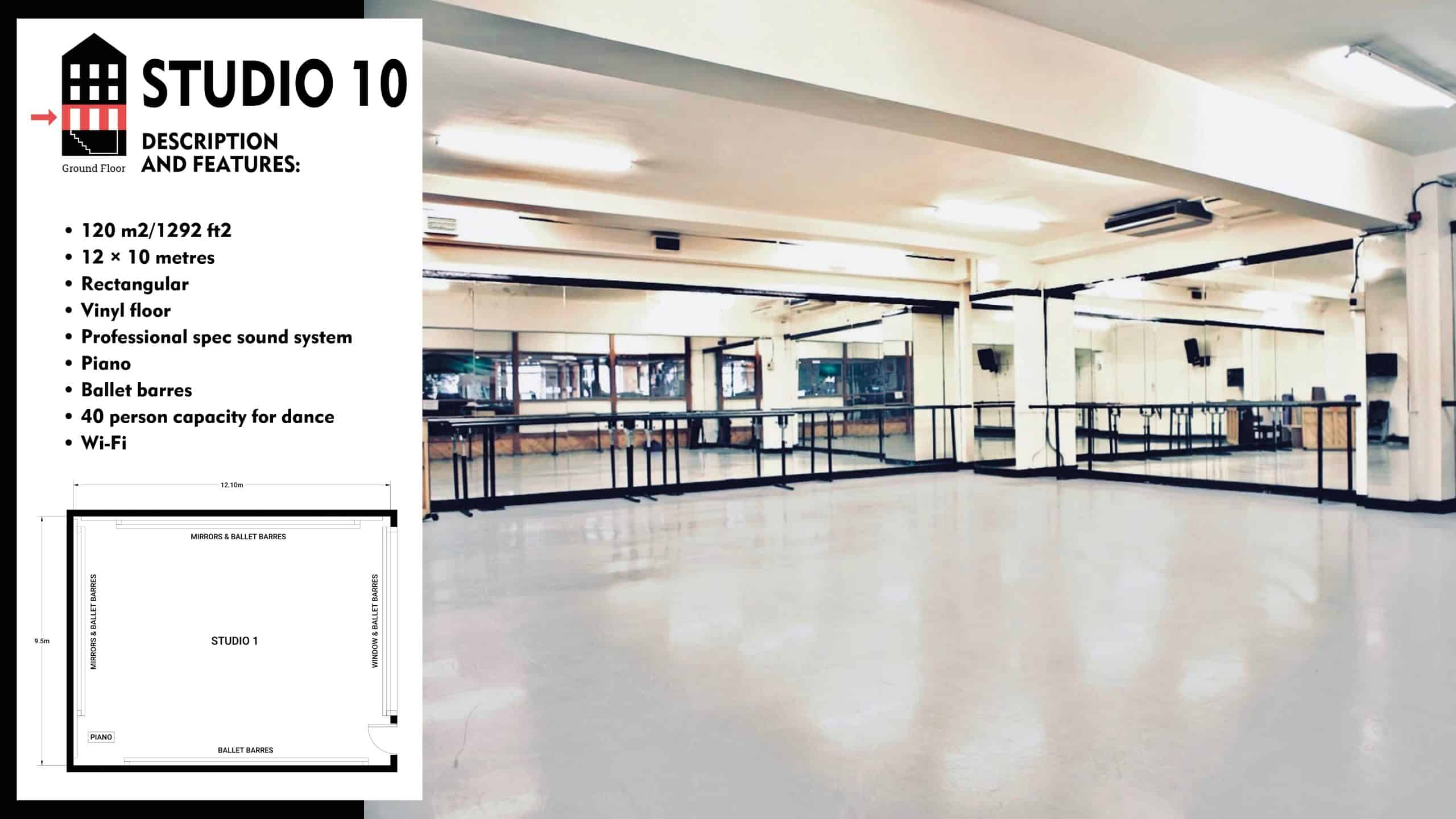 #Danceworks Studios 10 to Hire in London