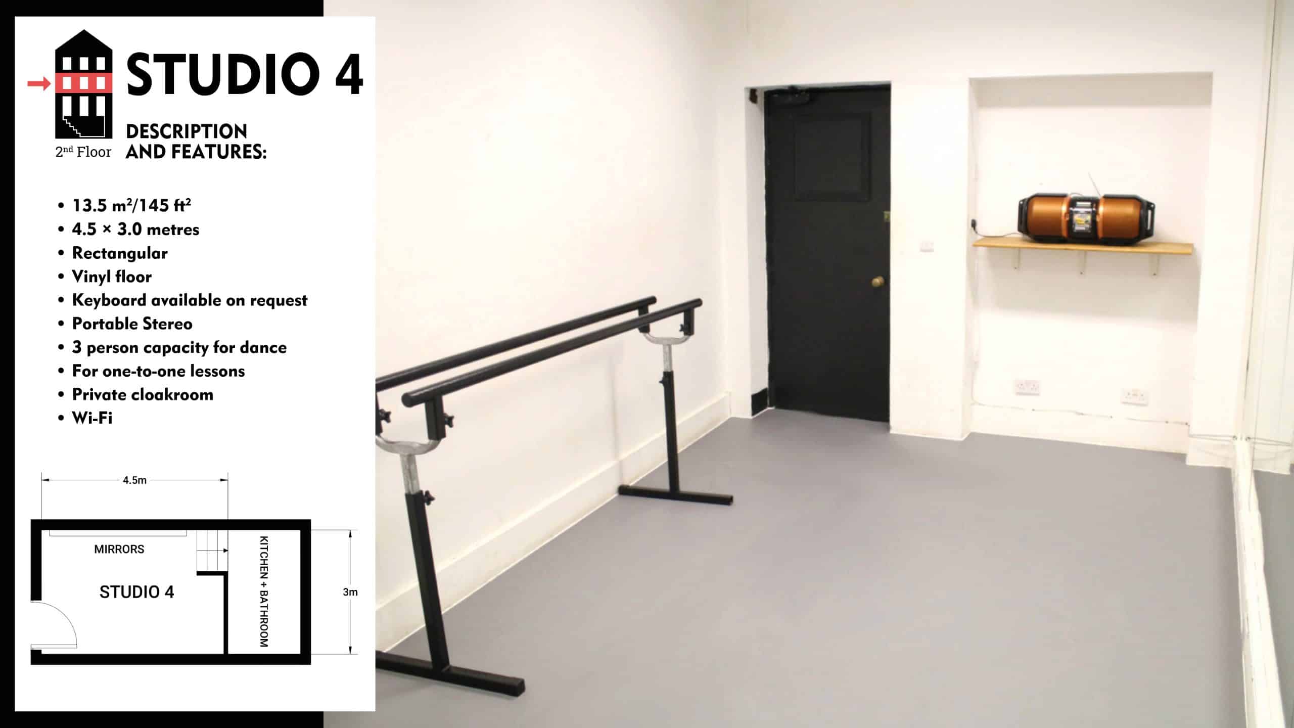#Danceworks Studios 4 to Hire in London