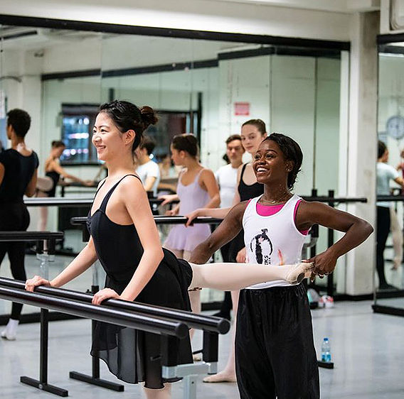 Michaela DePrince guest teaching at Danceworks Ballet Academy Summer School Intensive course in London