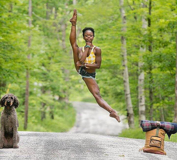 Michaela DePrince guest teaching at Danceworks Ballet Academy Summer School Intensive course in London